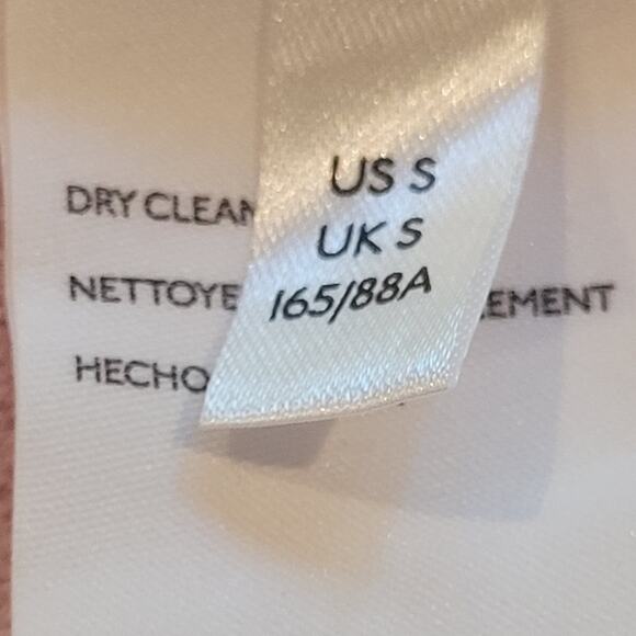 Pilcro Anthro Pink 100% Cashmere Pink Open Front Long-Line Mafalda Cardigan Sz S - Picture 8 of 9